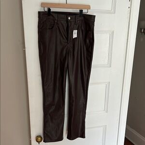 GAP Brown Leather Pants